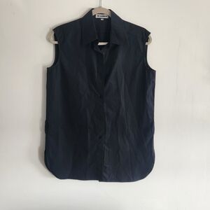 Black Sleeveless 100% Cotton Top